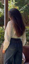 Chemise fleurie brodée