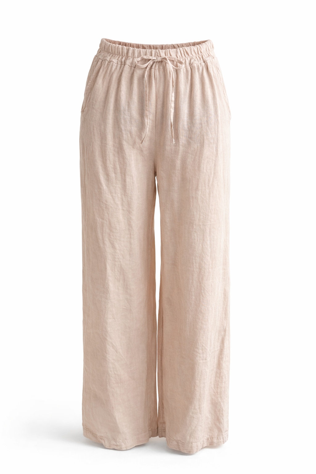 Pantalon fluide - Lin 100% naturel beige