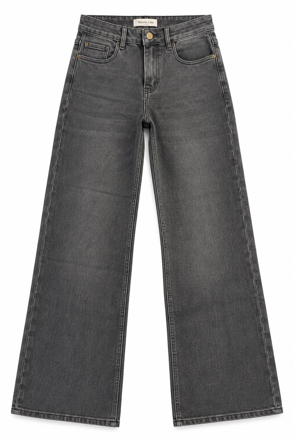 Jean Wide Droit Gris