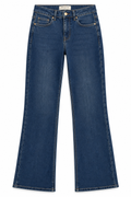 Jean Wide Flare parfait bleu brut
